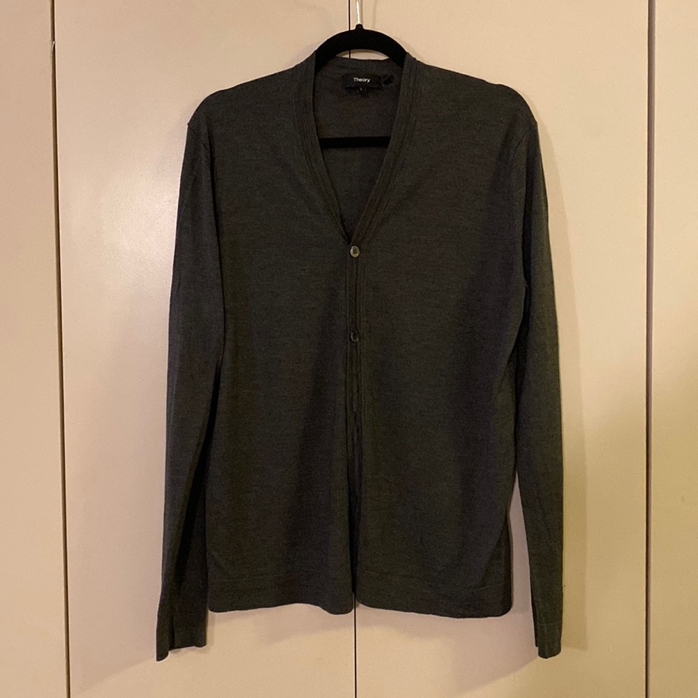 Theory silk&cashmere men’s cardigan